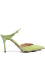 Gianvito Rossi sandales en cuir 85 mm à fini verni - Vert