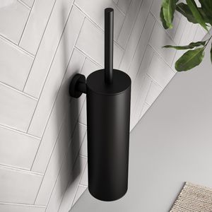 Brauer Black Edition toiletborstelset mat zwart