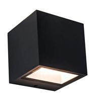 LED buitenwandlamp GEMINI aluminium mat zwart, IP54