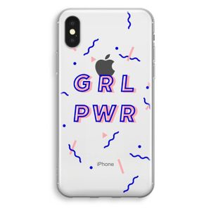 GRL PWR: iPhone X Transparant Hoesje