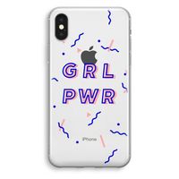 GRL PWR: iPhone X Transparant Hoesje - thumbnail