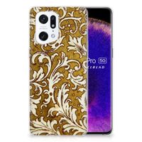 Siliconen Hoesje OPPO Find X5 Pro Barok Goud - thumbnail