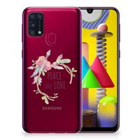 Samsung Galaxy M31 Telefoonhoesje met Naam Boho Text - thumbnail