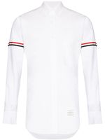 Thom Browne chemise à rayures RWB - Blanc