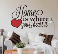 Home is where the heart is sticker