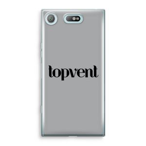 Topvent Grijs Zwart: Sony Xperia XZ1 Compact Transparant Hoesje