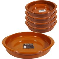 Set van 5x stuks tapas borden/ovenschalen Alicante met handvatten 34 en 18 cm - thumbnail