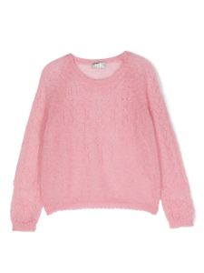 Il Gufo pull ajouré en laine - Rose