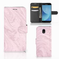 Samsung Galaxy J5 2017 Bookcase Marble Pink - Origineel Cadeau Vriendin