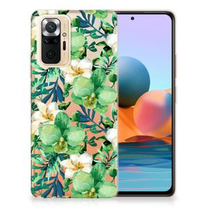 Xiaomi Redmi Note 10 Pro TPU Case Orchidee Groen