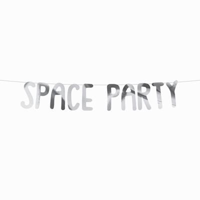 Slinger Space Party zilverkleurig