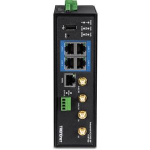 Trendnet TI-W100 draadloze router Gigabit Ethernet Dual-band (2.4 GHz / 5 GHz) Zwart