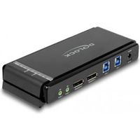 Delock 11476 DisplayPort 1.4 KVM-switch 8K 60 Hz met USB 5 Gbps en audio - thumbnail