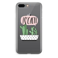 I love cacti: iPhone 8 Plus Transparant Hoesje