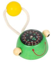 Small Foot kompas kikker junior 4 cm hout/textiel groen