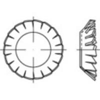 TOOLCRAFT 138491 Gekartelde schijven Binnendiameter: 6.4 mm DIN 6798 Verenstaal Galvanisch verzinkt 250 stuk(s)