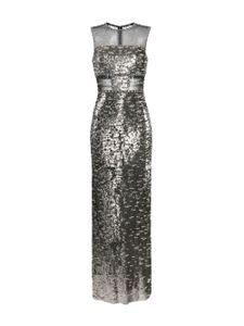 Jenny Packham robe en tulle Nixie à sequins - Argent