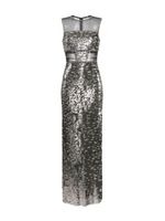 Jenny Packham robe en tulle Nixie à sequins - Argent