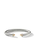 David Yurman bracelet Cable en or 18ct serti de diamants - Argent