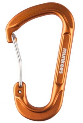 Munkees karabijnhaak D-Shape draadsluiting 6 x 60 mm oranje Munkees karabijnhaak D-Shape draadsluiting 6 x 60 mm oranje