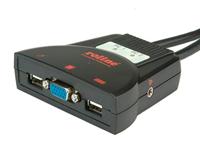 ROLINE KVM Switch 'Star' 2 PCs, VGA, USB, audio
