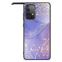 Kleurrijke Telefoonhoesje voor Samsung Galaxy A72 (5G/4G) Watercolor Paars