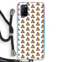 Poop emoji: Oppo A52 Transparant Hoesje met koord