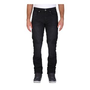 MODEKA Glenn II, Motorjeans heren, Soft Wash Zwart Lengte 32