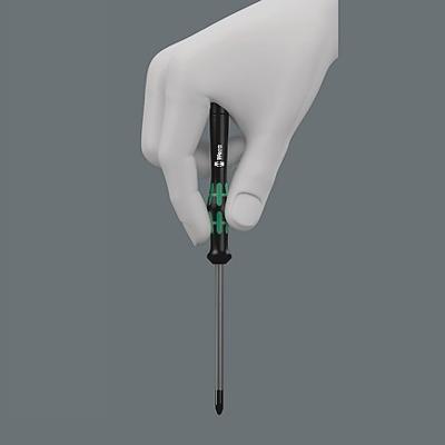 Wera 2035 Elektronica en fijnmechanica Platte schroevendraaier Kopbreedte: 3 mm Koplengte: 80 mm DIN 5264-A, DIN ISO 8320