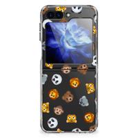 TPU bumper voor Samsung Galaxy Z Flip 6 Dieren Emojis - thumbnail