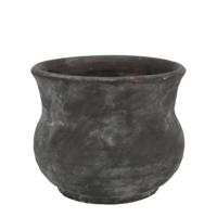 Bloempot/plantenpot - Gamla - antraciet - voor kamerplant - 28 x 28 x 23 cm