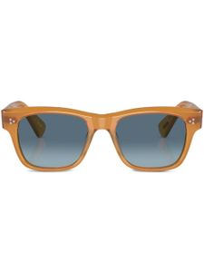 Oliver Peoples lunettes de soleil Birell à monture carrée - Marron