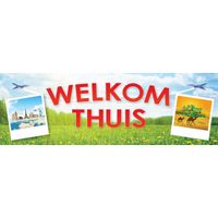 Welkom thuis sticker 19.6 x 6.5 cm - thumbnail