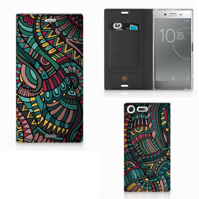 Sony Xperia XZ Premium Hoesje met Magneet Aztec