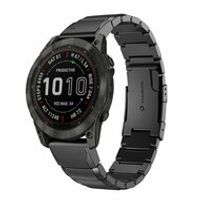 Stainless steel schakelband - Zwart - Garmin Approach S60 & S62 / Instinct / Instinct 2 (Solar)