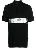 Plein Sport polo SS Silver Brush en coton - Noir - thumbnail