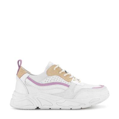 PS Poelman leren sneakers wit/multi PS Poelman leren sneakers wit/multi