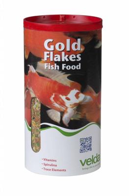 Velda Gold Flakes Fish Food - 360 Gram Velda Gold Flakes Fish Food - 360 Gram