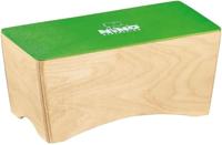 Nino Percussion NINO931GR Bongo cajon met groen oppervlak natuur corpus