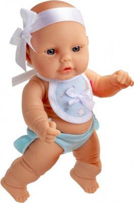 Berjuan babypop Mini meisjes 20 cm vinyl/textiel wit Berjuan babypop Mini meisjes 20 cm vinyl/textiel wit