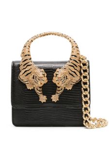 Roberto Cavalli petit sac à main Roar Tiger - Noir