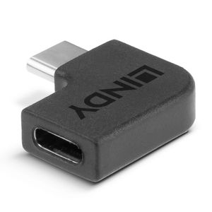 Lindy 41894 tussenstuk voor kabels USB 3.2 Type C Zwart