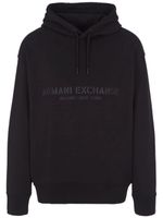 Armani Exchange hoodie en coton à lien de resserrage - Marron - thumbnail