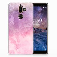 Hoesje maken Nokia 7 Plus Pink Purple Paint