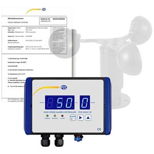 PCE Instruments Windmeter Kalibratie (ISO) 0 tot 50 m/s