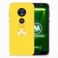Motorola Moto G7 Play Telefoonhoesje met Naam Baby Leopard