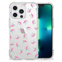 Doorzichtige Silicone Hoesje voor Apple iPhone 13 Pro Unicorns - thumbnail