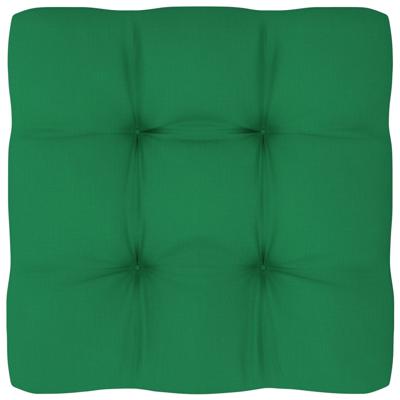 vidaXL Bankkussen pallet 80x80x10 cm groen