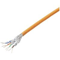 TRU COMPONENTS TC-11008844 Netwerkkabel CAT 6A S/FTP 4 x 2 x 0.24 mm² CPR-Dca-gecertificeerd Oranje 305 m