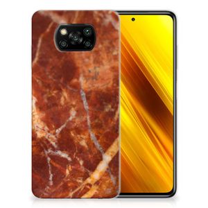 Xiaomi Poco X3 | Poco X3 Pro TPU Siliconen Hoesje Marmer Bruin